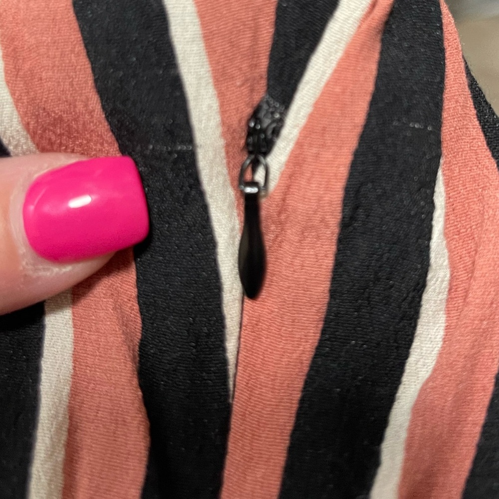 ZARA Trafaluc Collection Stripped Dress Size Medium - Picture 9 of 9